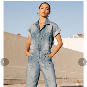 Pistola Grover Jumpsuit Denim Sz Small